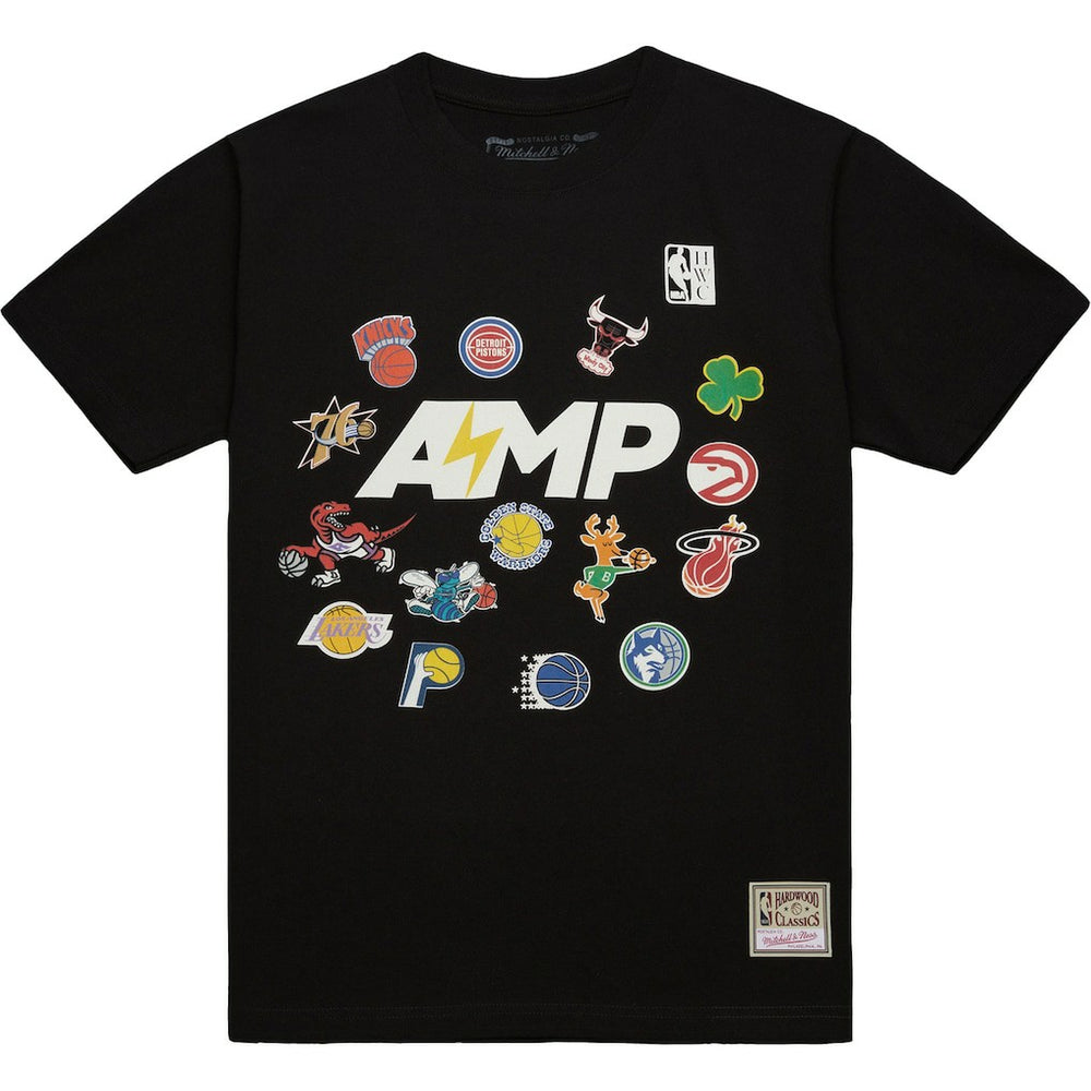 Mitchell & Ness -  x NBA x AMP T-Shirt - Black