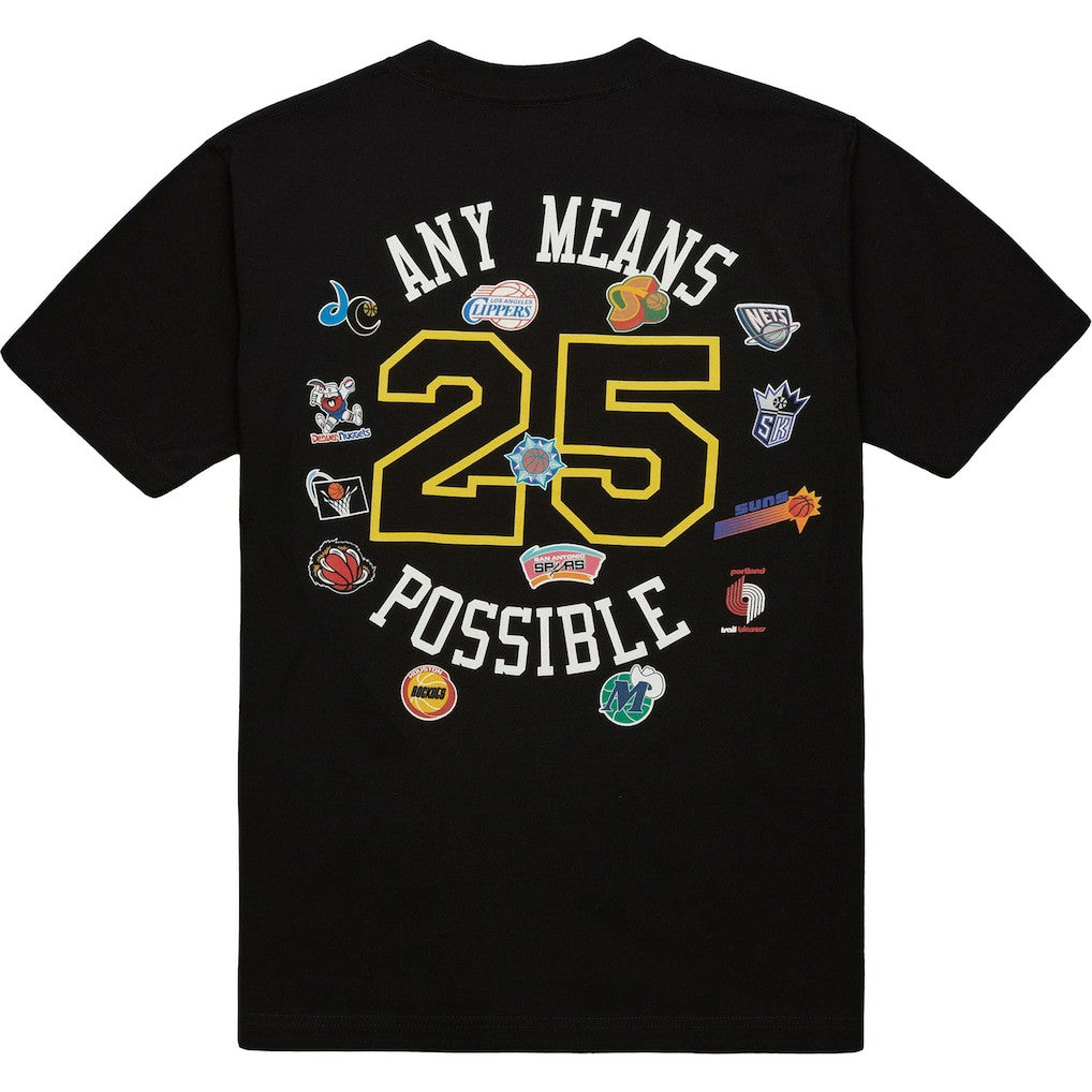 Mitchell & Ness -  x NBA x AMP T-Shirt - Black
