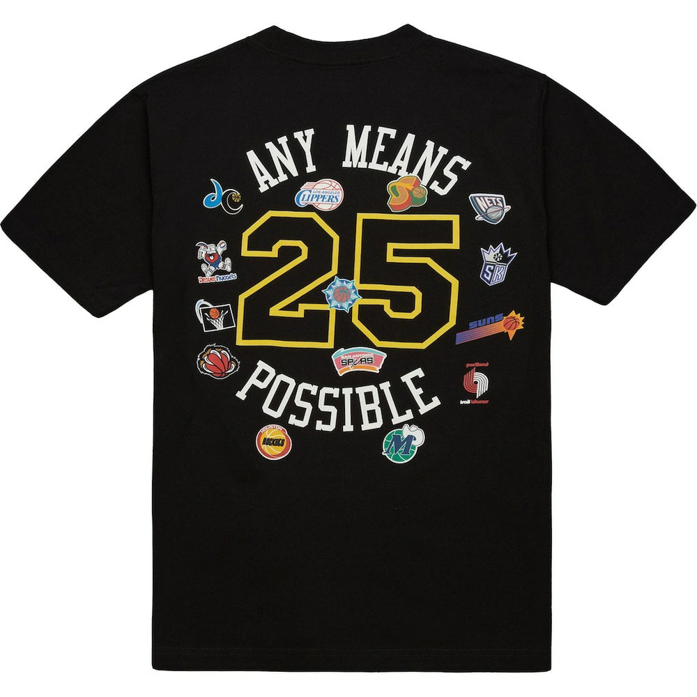 Mitchell & Ness -  x NBA x AMP T-Shirt - Black
