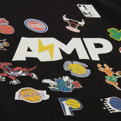 Mitchell & Ness -  x NBA x AMP T-Shirt - Black