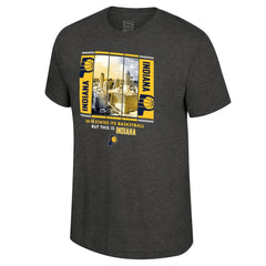NBA - Indiana Pacers Stadium Essentials Unisex Skyline Boxout T-Shirt - Charcoal