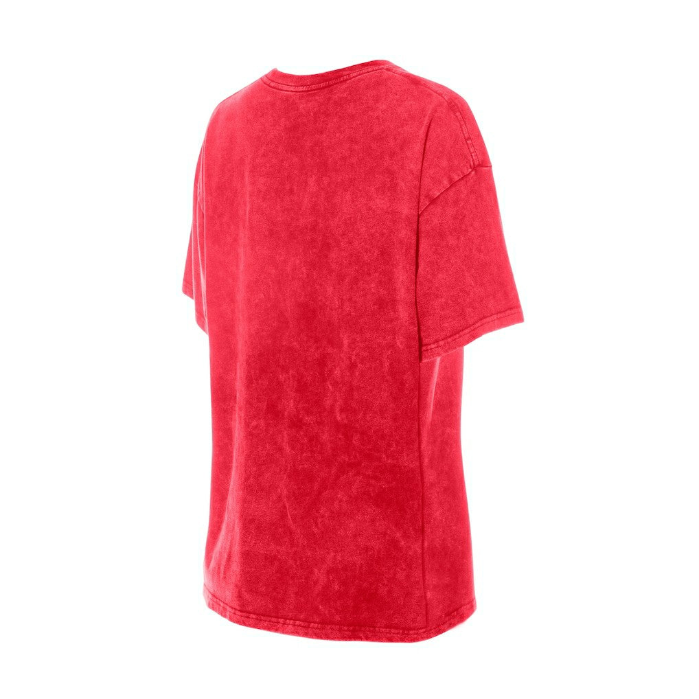 San Francisco 49ers New Era Women's Throwback Oversized T-Shirt Scarlet - NFL