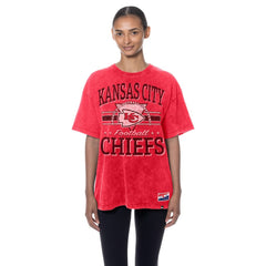 Kansas City Chiefs New Era Women's Throwback Oversized T-Shirt Red - NFL
