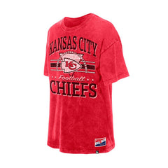 Kansas City Chiefs New Era Women's Throwback Oversized T-Shirt Red - NFL