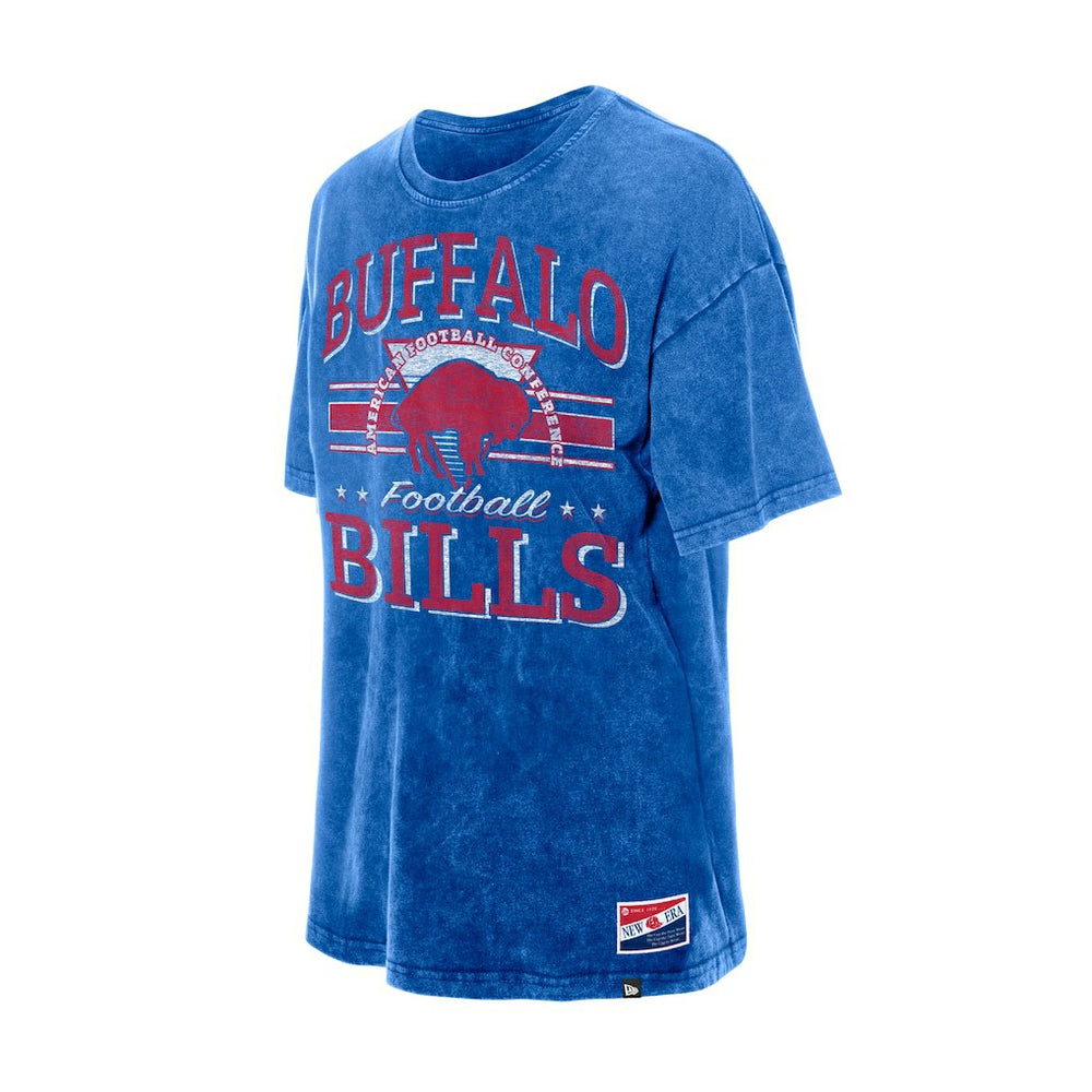 Buffalo Bills New Era Women's Throwback Oversized T-Shirt Royal - NFL