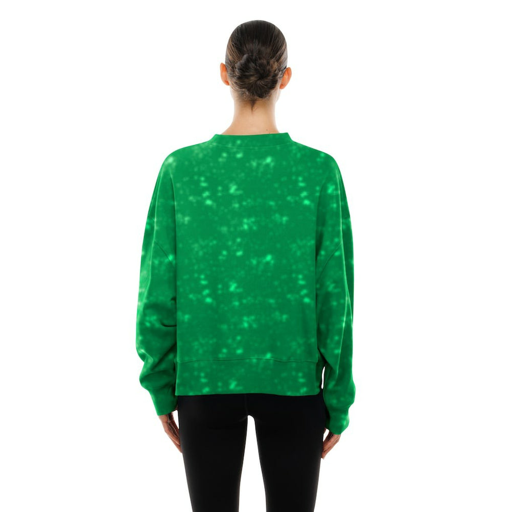 Philadelphia Eagles New Era Women's Throwback Oversized Boxy Sweatshirt Kelly Green - NFL