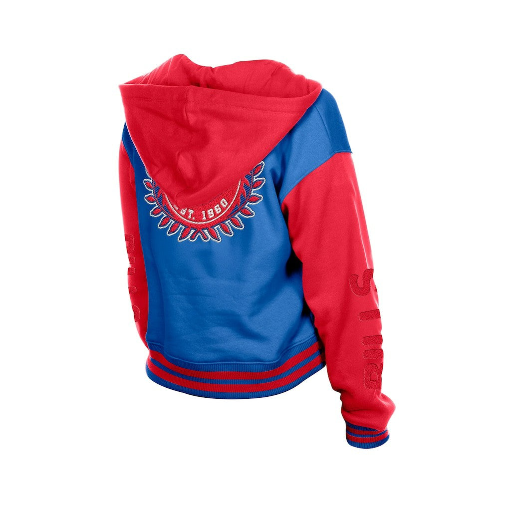 Buffalo Bills New Era Women's Throwback Full-Snap Hooded Jacket Royal - NFL