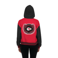 Kansas City Chiefs New Era Women's Throwback Full-Snap Hooded Jacket Red - NFL