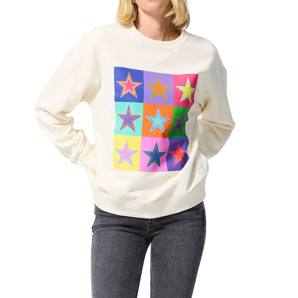 Dallas Cowboys Terez Unisex Technicolor Crewneck Sweatshirt White - NFL