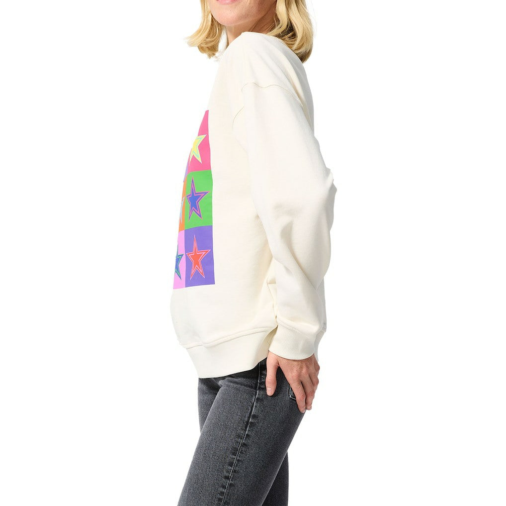 Dallas Cowboys Terez Unisex Technicolor Crewneck Sweatshirt White - NFL