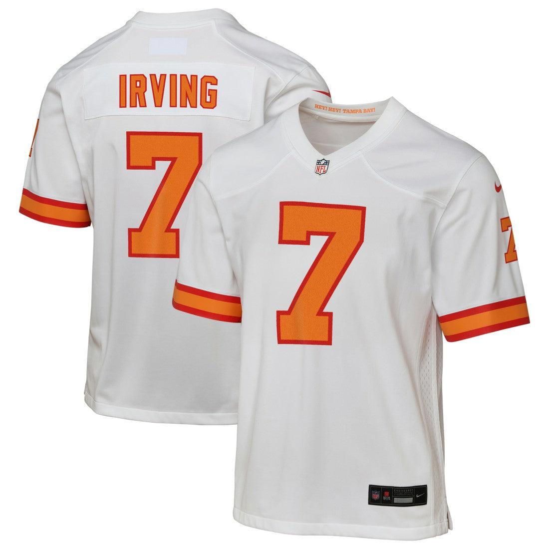 Bucky Irving '76 Tampa Bay Buccaneers Youth Game Jersey White - NFL