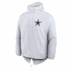 Dallas Cowboys Type Play Down Full-Zip Jacket White - Fanatics