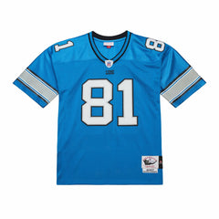 Calvin Johnson Detroit Lions 2007 Authentic Throwback Retired Player Jersey Blue - Mitchell & Ness