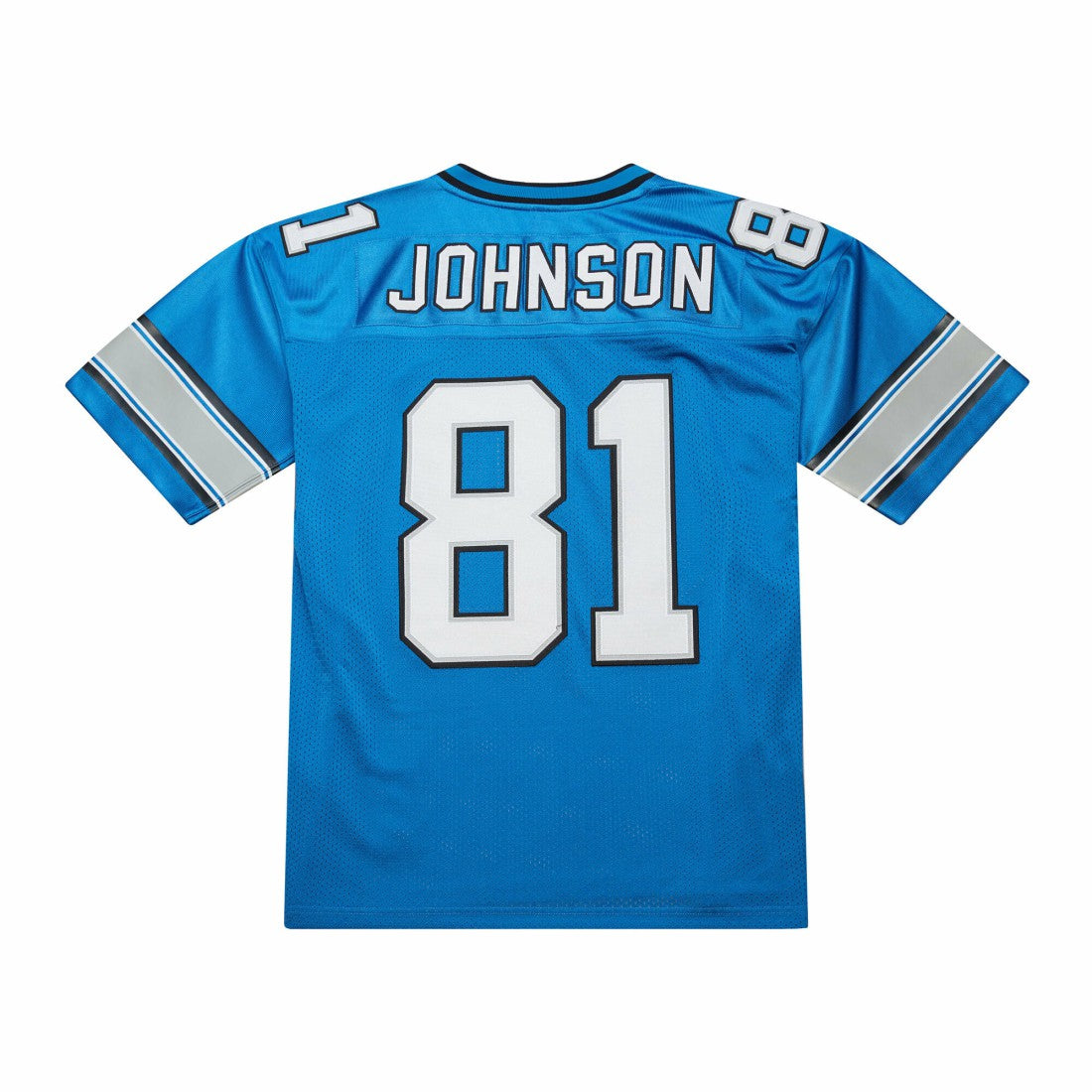 Calvin Johnson Detroit Lions 2007 Authentic Throwback Retired Player Jersey Blue - Mitchell & Ness