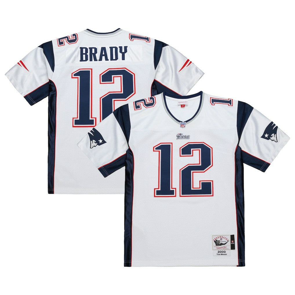 Tom Brady New England Patriots 2000 Authentic Jersey White - Mitchell & Ness