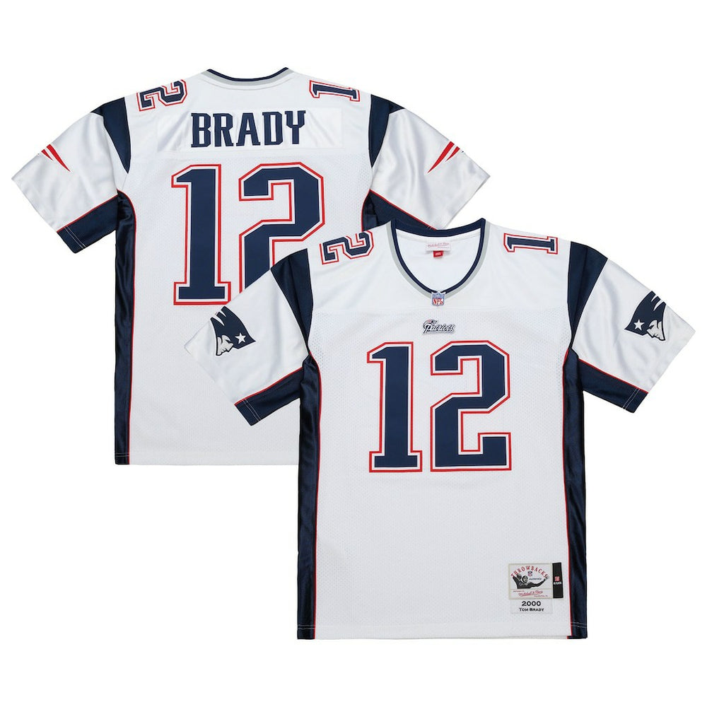 Tom Brady New England Patriots 2000 Authentic Jersey White - Mitchell & Ness