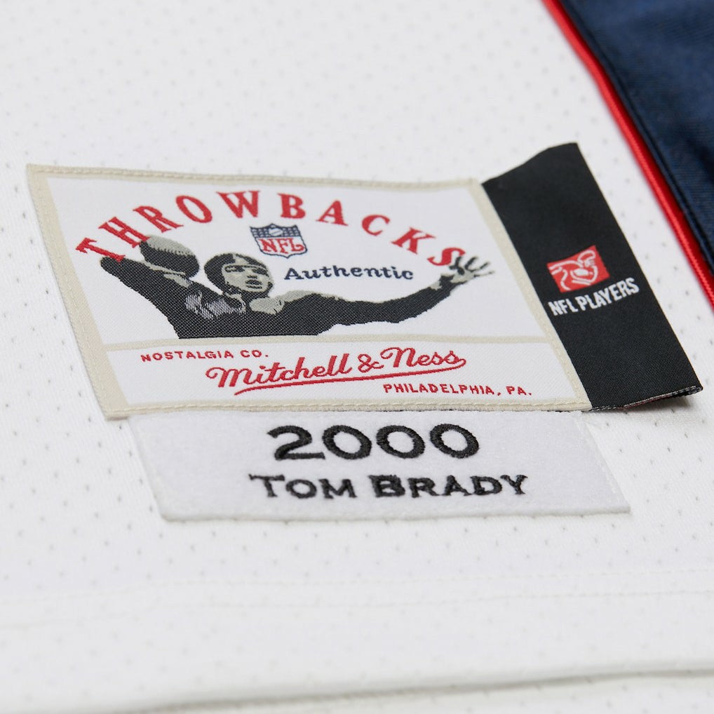 Tom Brady New England Patriots 2000 Authentic Jersey White - Mitchell & Ness