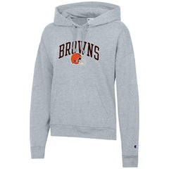Cleveland Browns Champion Women's Powerblend Hoodie Heather Gray - NFL