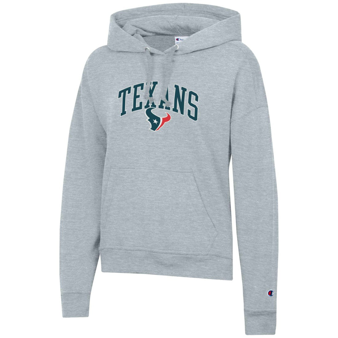 Houston Texans Champion Women's Powerblend Hoodie Heather Gray - NFL