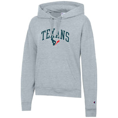 Houston Texans Champion Women's Powerblend Hoodie Heather Gray - NFL