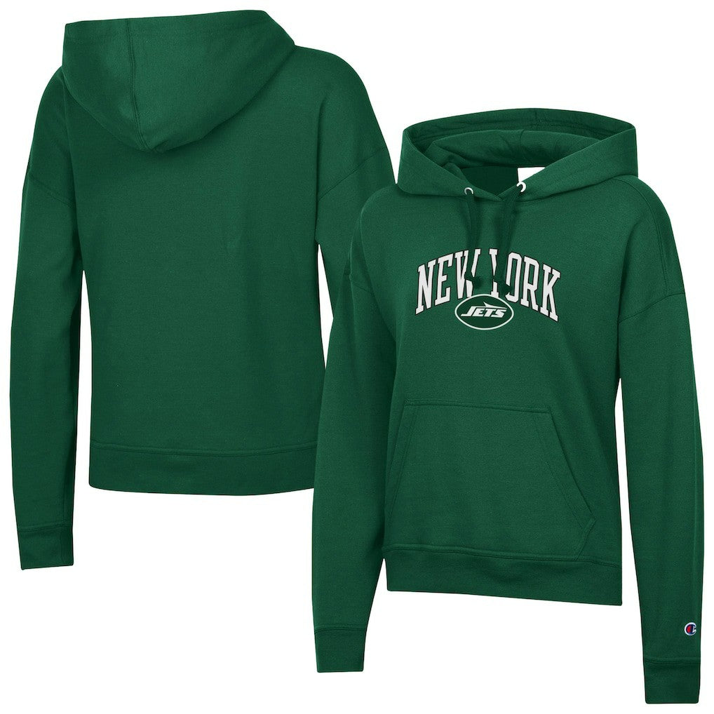 New York Jets Champion Women's Powerblend Hoodie Green - NFL