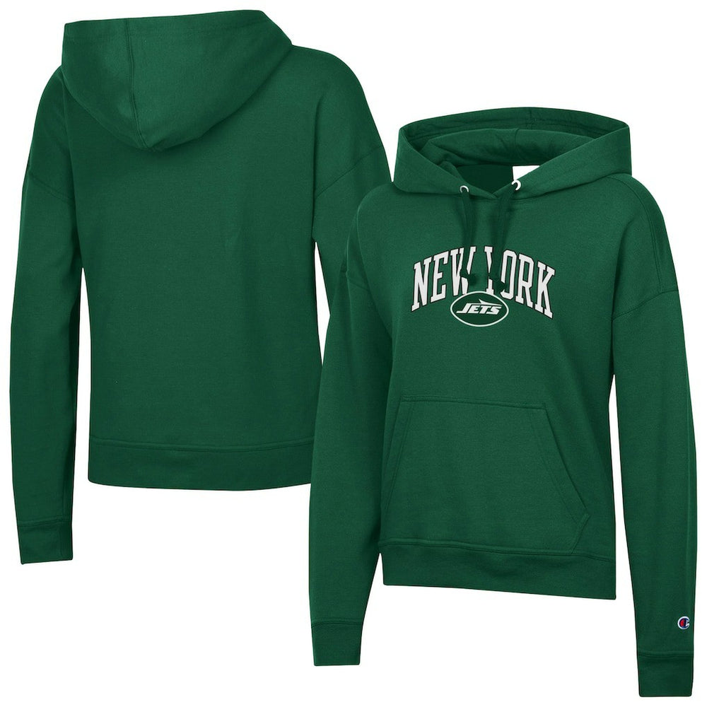 New York Jets Champion Women's Powerblend Hoodie Green - NFL