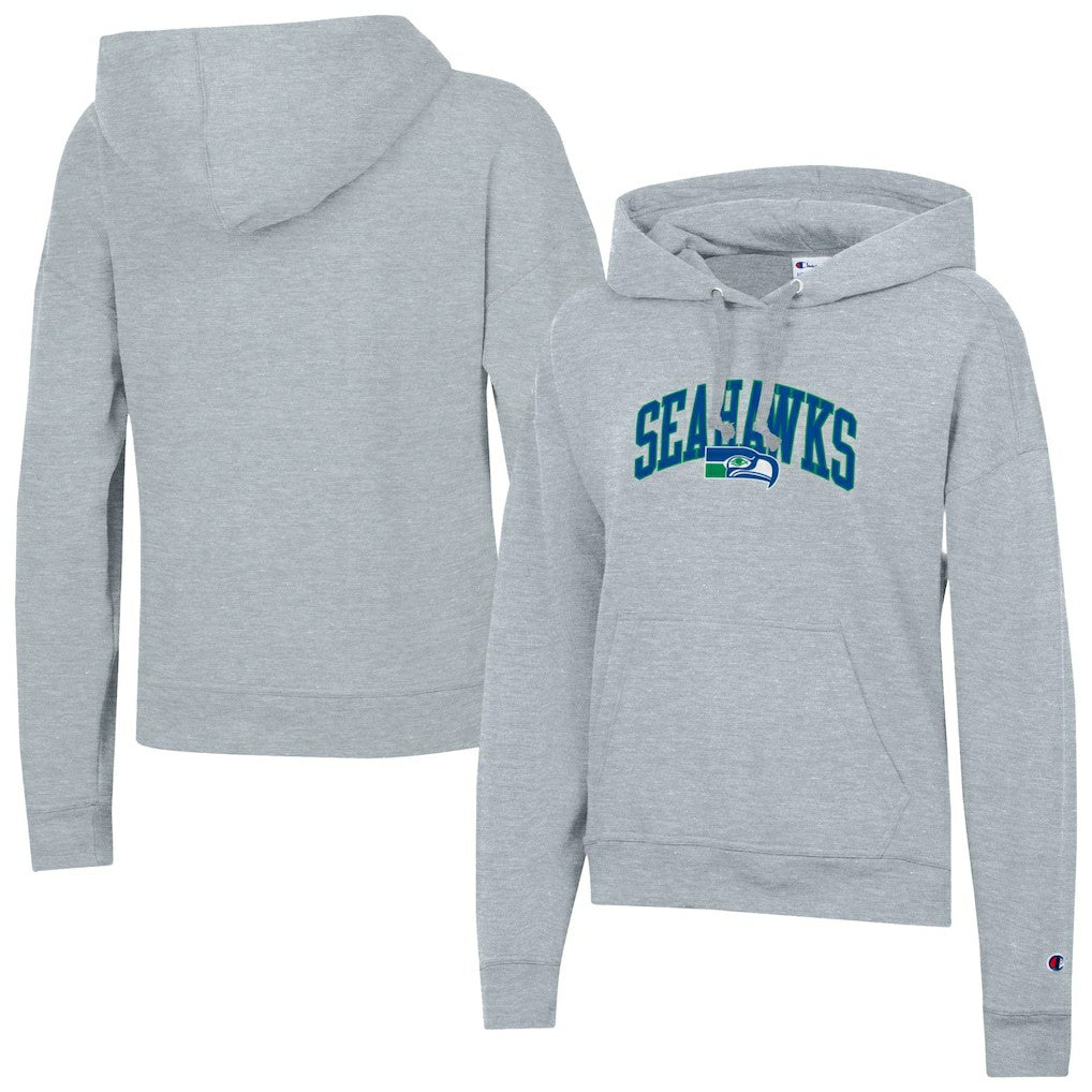 Seattle Seahawks Champion Women's Powerblend Hoodie Heather Gray - NFL