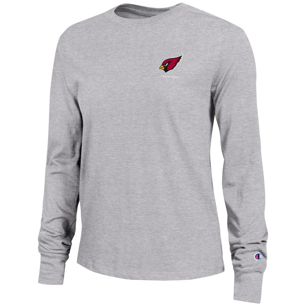 Arizona Cardinals Champion Women's Core Long-Sleeve T-Shirt Heather Gray - NFL