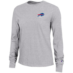 Buffalo Bills Champion Women's Core Long-Sleeve T-Shirt Heather Gray - NFL