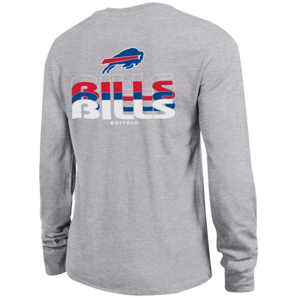 Buffalo Bills Champion Women's Core Long-Sleeve T-Shirt Heather Gray - NFL