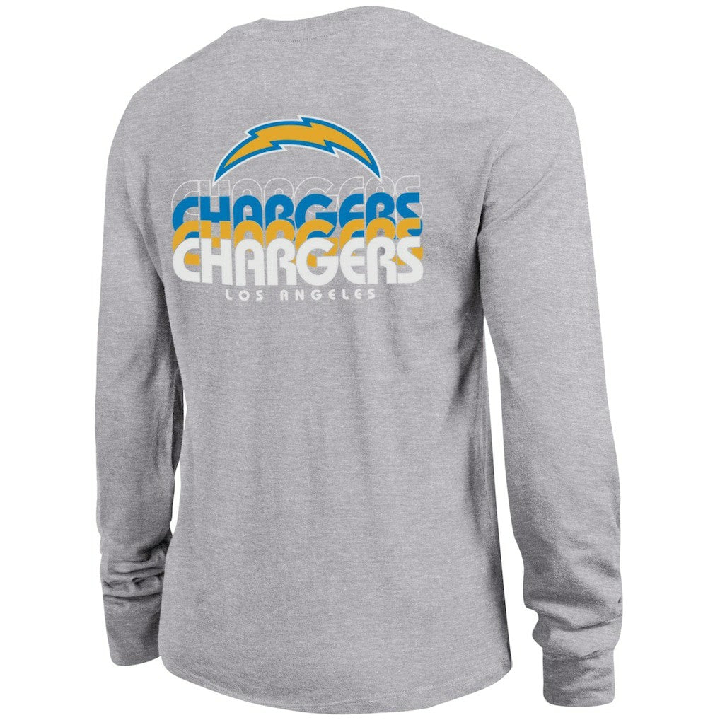 Los Angeles Chargers Champion Women's Core Long-Sleeve T-Shirt Heather Gray - NFL