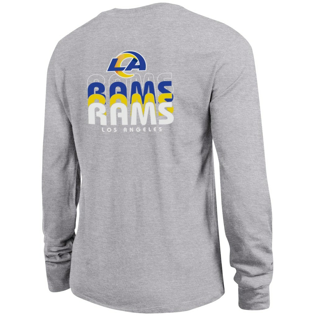 Los Angeles Rams Champion Women's Core Long-Sleeve T-Shirt Heather Gray - NFL