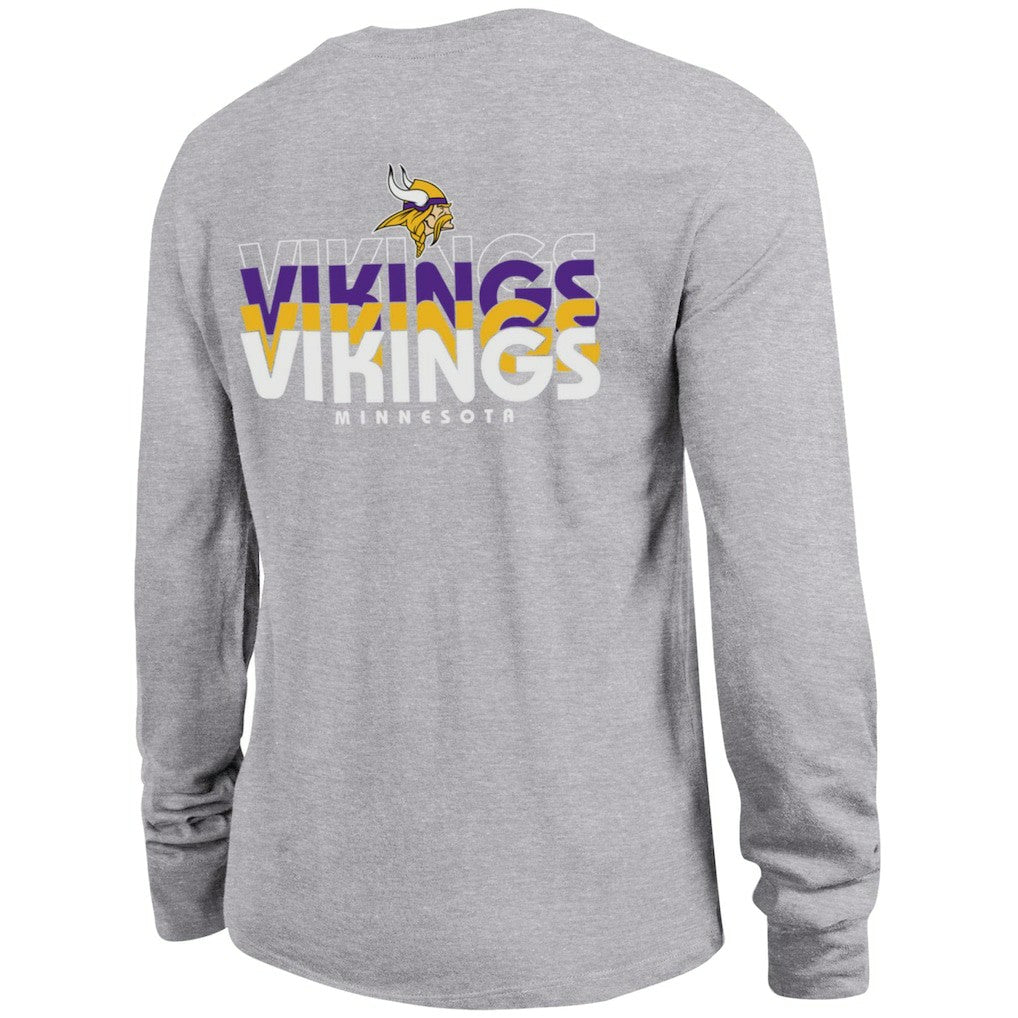 Minnesota Vikings Champion Women's Core Long-Sleeve T-Shirt Heather Gray - NFL
