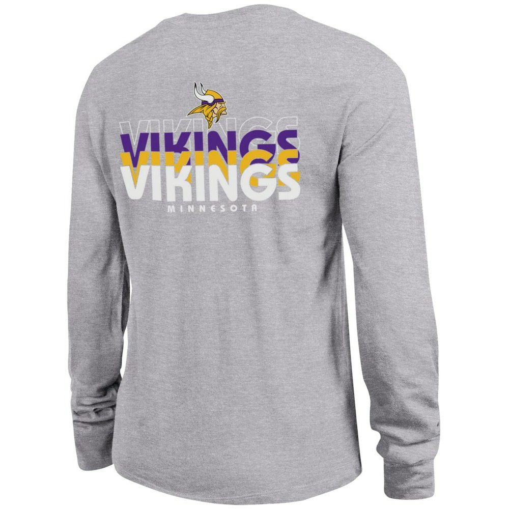 Minnesota Vikings Champion Women's Core Long-Sleeve T-Shirt Heather Gray - NFL