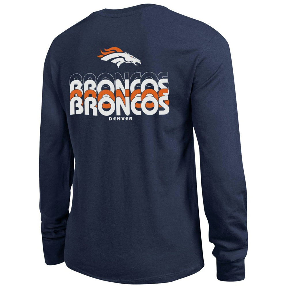 Denver Broncos Champion Women's Core Long-Sleeve T-Shirt Navy - NFL