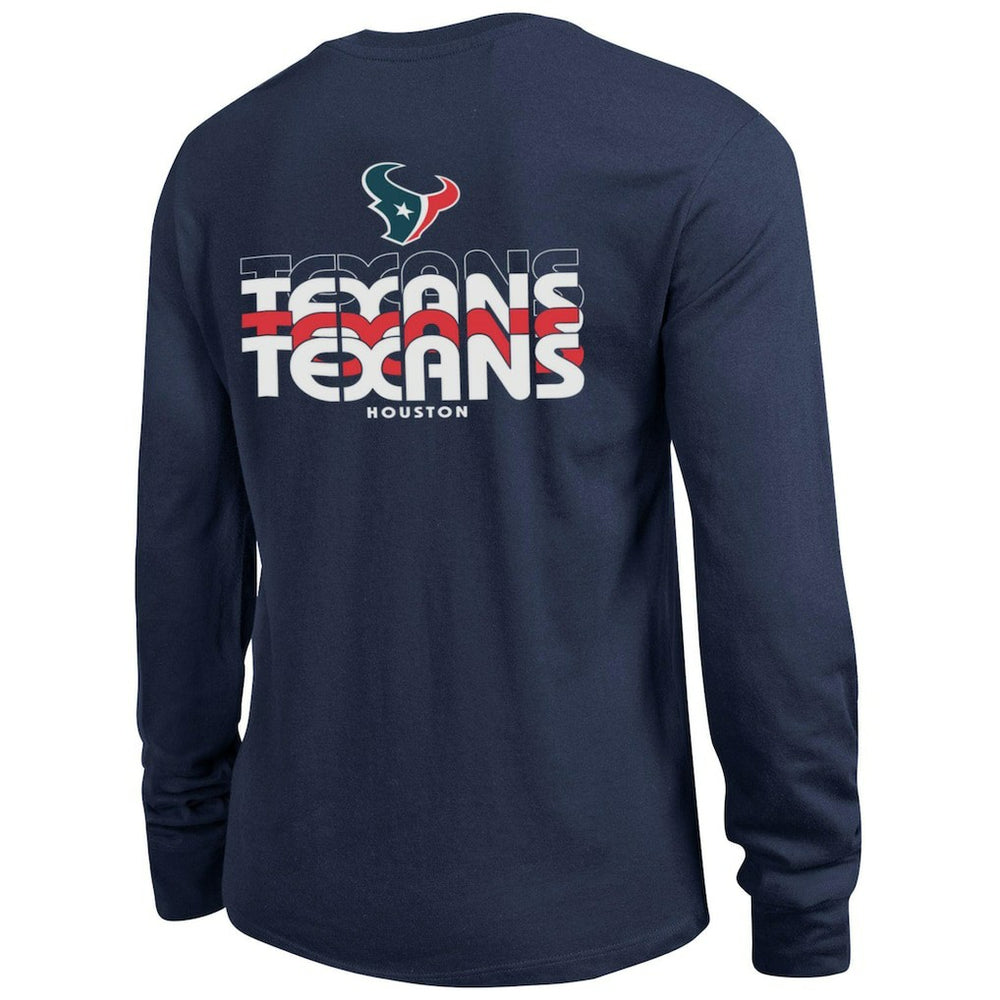 Houston Texans Champion Women's Core Long-Sleeve T-Shirt Navy - NFL