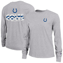 Indianapolis Colts Champion Women's Core Long-Sleeve T-Shirt Heather Gray - NFL