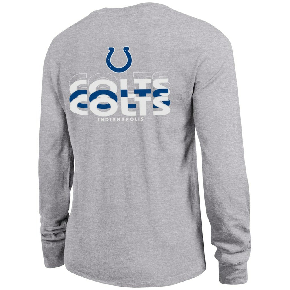 Indianapolis Colts Champion Women's Core Long-Sleeve T-Shirt Heather Gray - NFL