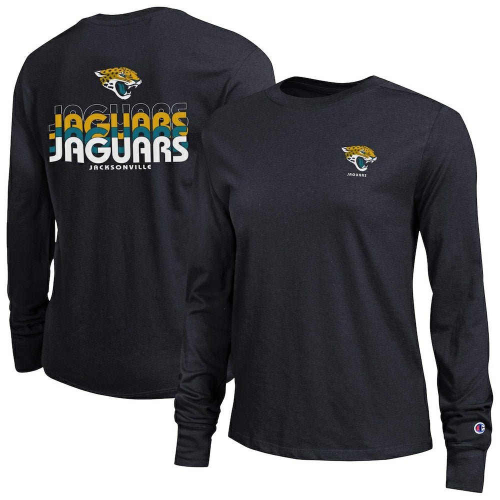 Jacksonville Jaguars Champion Women's Core Long-Sleeve T-Shirt Black - NFL