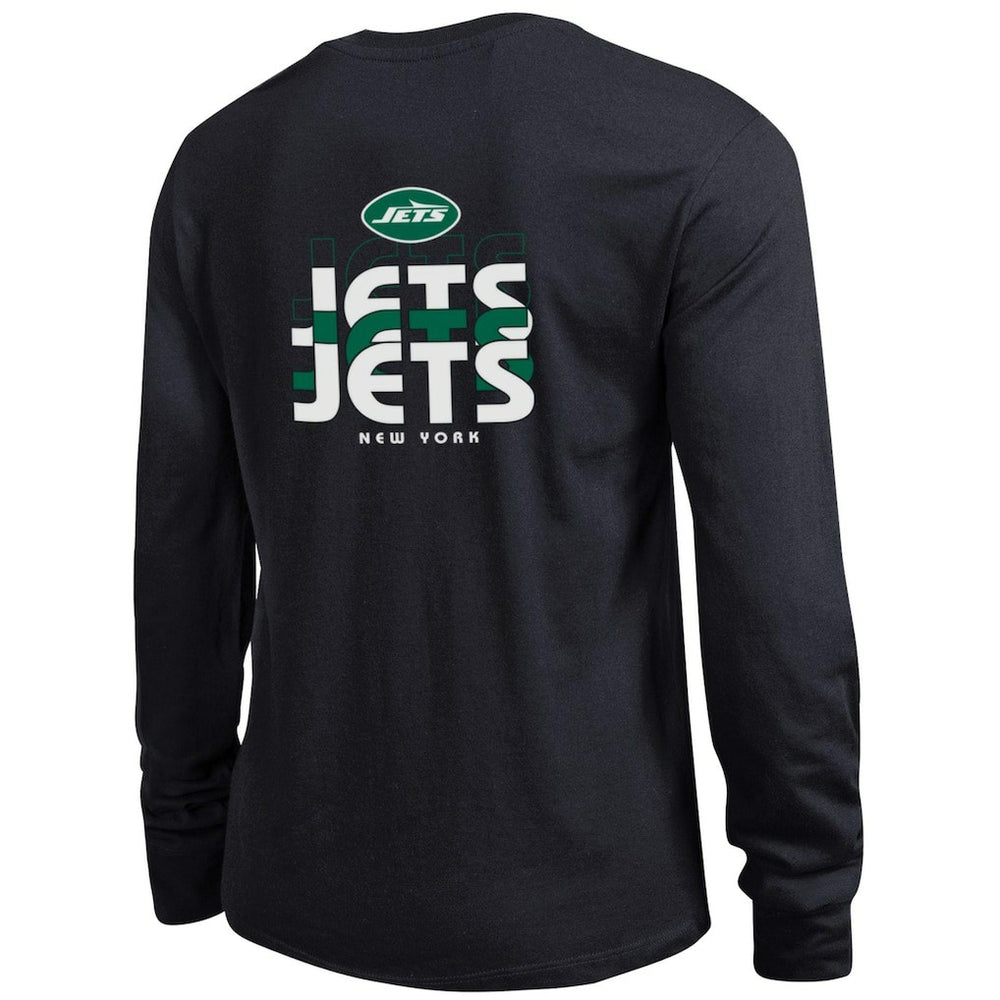 New York Jets Champion Women's Core Long-Sleeve T-Shirt Black - NFL