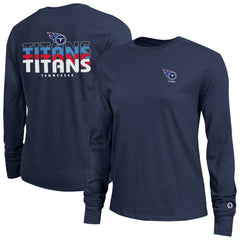 Tennessee Titans Champion Women's Core Long-Sleeve T-Shirt Navy - NFL