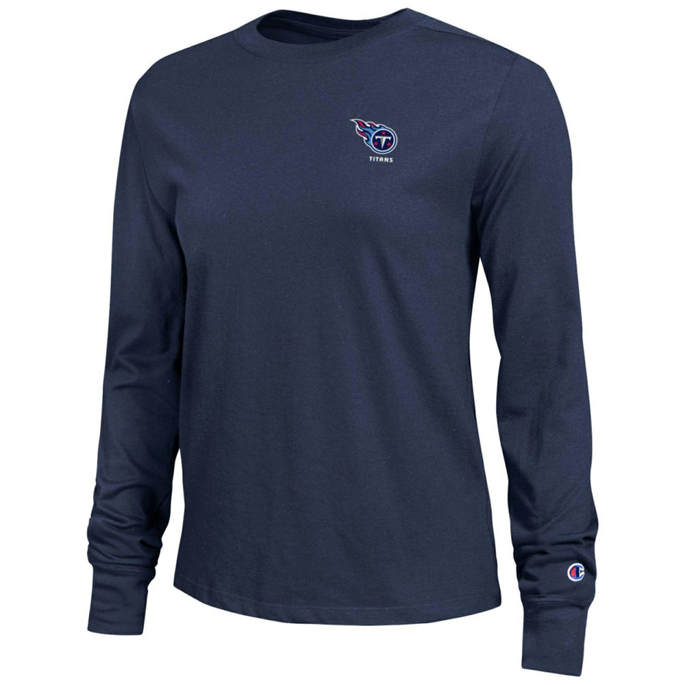 Tennessee Titans Champion Women's Core Long-Sleeve T-Shirt Navy - NFL