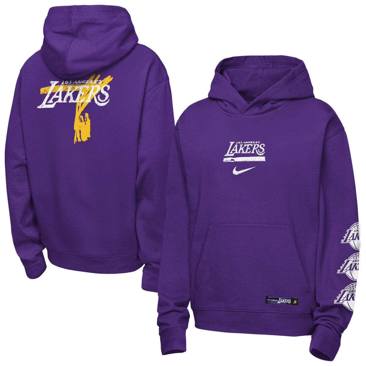 Nike - Los Angeles Lakers Youth Courtside Club Premiere Hoodie - Purple