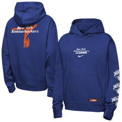 Nike - New York Knicks Youth Courtside Club Premiere Hoodie - Blue