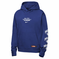 Nike - New York Knicks Youth Courtside Club Premiere Hoodie - Blue