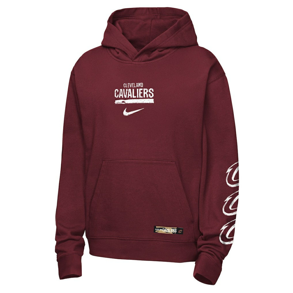 Nike - Cleveland Cavaliers Youth Courtside Club Premiere Hoodie - Wine