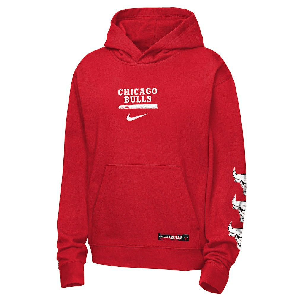 Nike - Chicago Bulls Youth Courtside Club Premiere Hoodie - Red