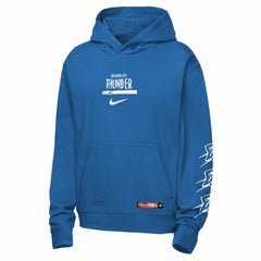 Nike - Oklahoma City Thunder Youth Courtside Club Premiere Hoodie - Blue