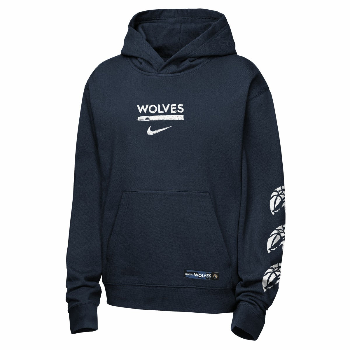 Nike - Minnesota Timberwolves Youth Courtside Club Premiere Hoodie - Navy