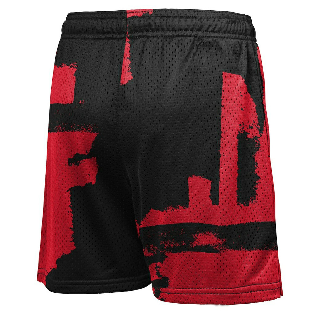 Nike - Chicago Bulls Youth Courtside Pro Shot Dri-FIT Mesh Practice Shorts - Black/Red